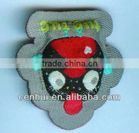 Customized embroidered cheap woven badges