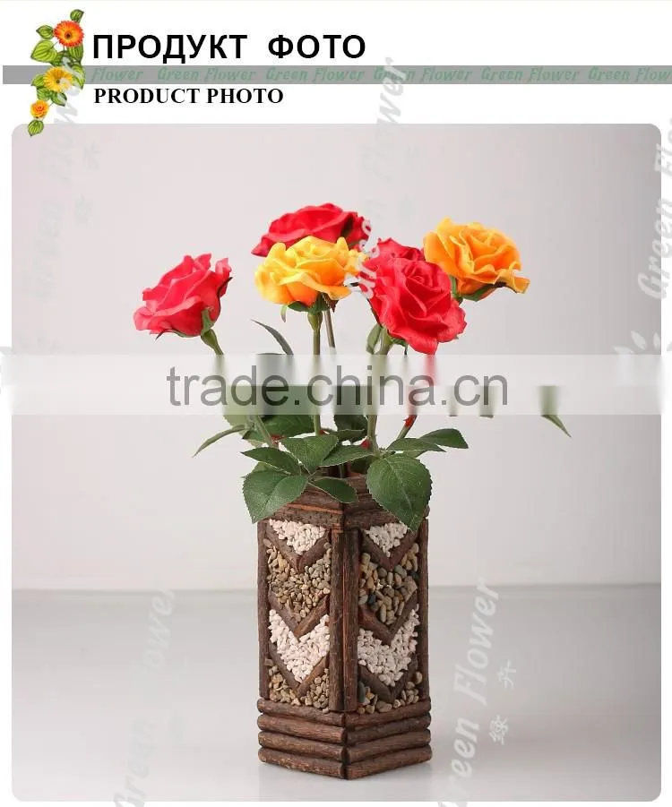 Greenflower 2016 Wholesale handscrafts Real Touch Latex PU China Artificial Flowers Rose for wedding decoration occation