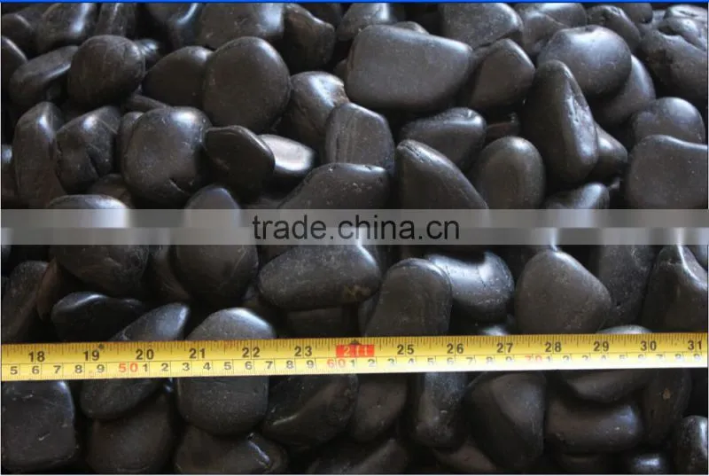 Hot Selling Chinese pebbles-black, white, yellow, red and mix color.