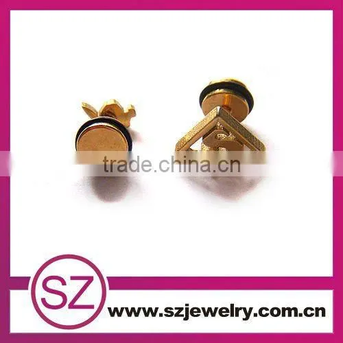 D128 stainless steel wholesale fashion gold earrings 2015 new design