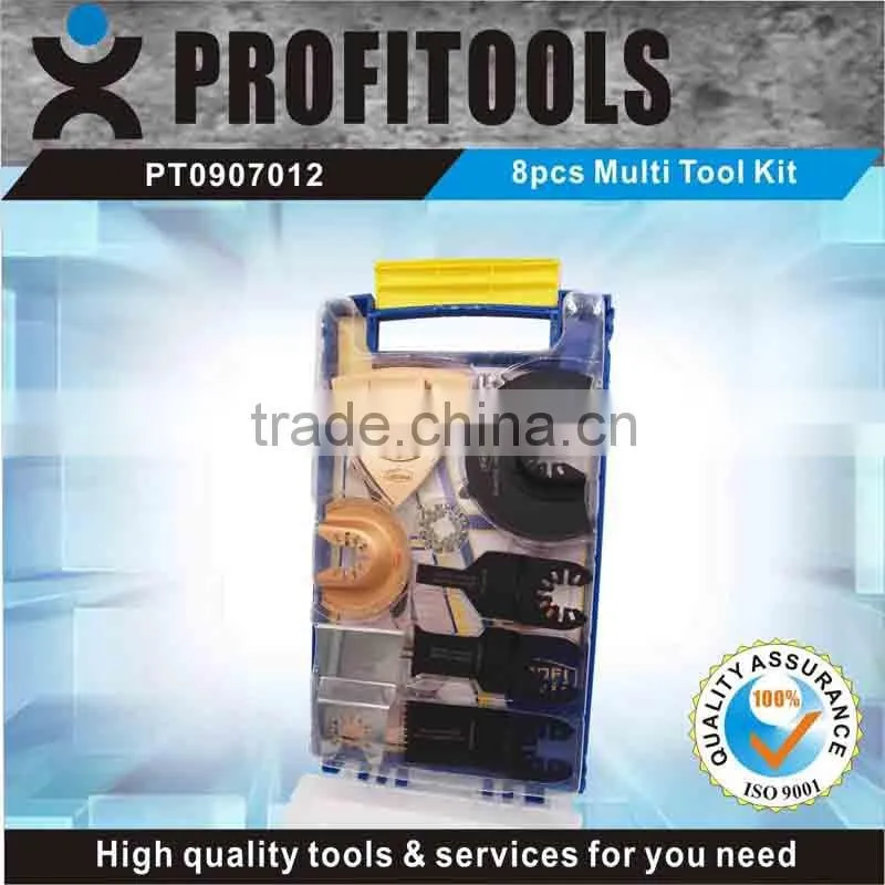 8 Pcs oscillating and Quick fit Multi tool blade set for Household Tool and DIY