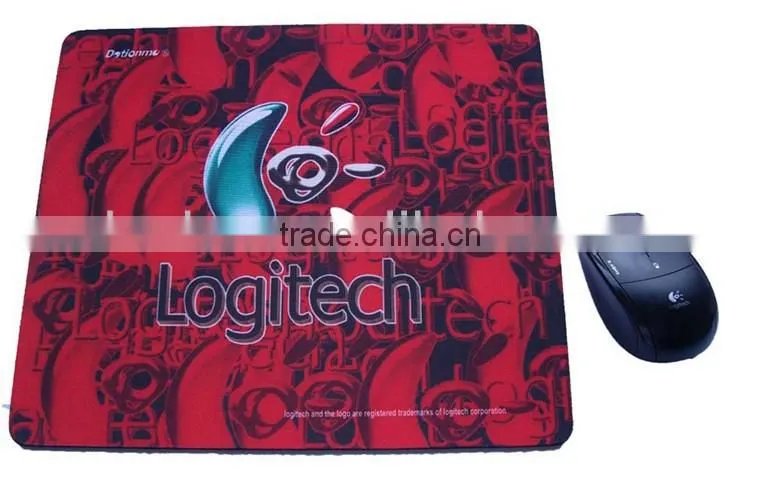 2014 Hot Selling Microfiber Fabric Surface Overlock Gaming Gamer Mouse Pad