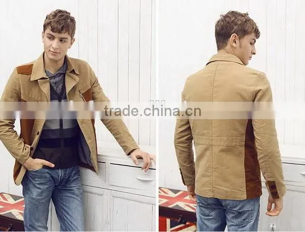 Customized most popular fur collar coat men jacket