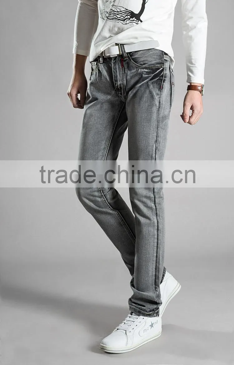 NEW casual GREY JEANS FOR MEN JEAN PANTS MENS DENIM WEAR MEN'S CLOTHING FASHIONS