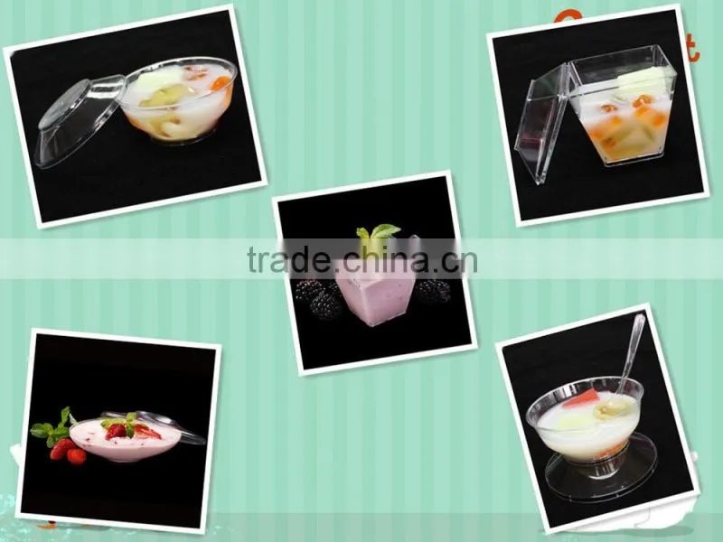 new design 3.8 oz raw materials for bbq dinnerware plastic cup and dispaly rack