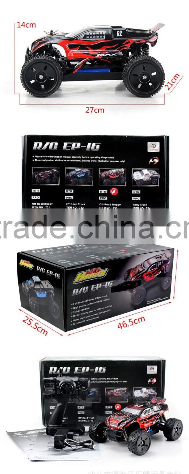 Electric Rc Car 4CH Trucks High Speed Rc Monster truck