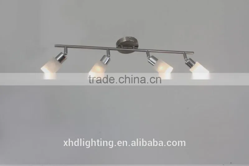 360 degree rotate frosted glass GU10 led spot ceiling lamp Zhongshan Coozen lighting
