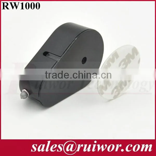 Drop-shaped recoiler pull box for purchase security install by 3M adhesive tape