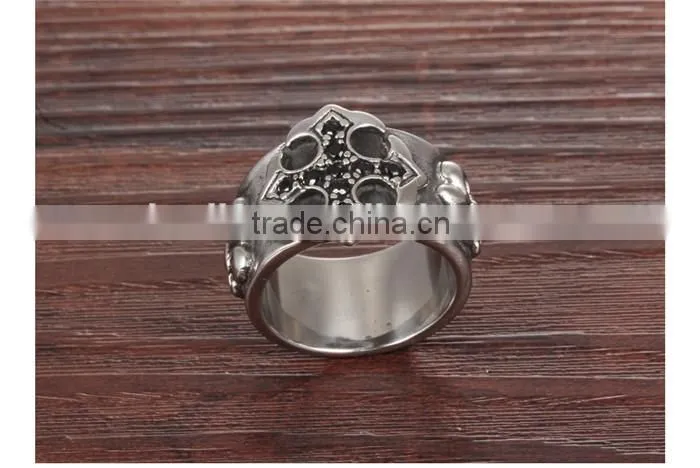 wholesale man jewellery new arrival 2016 316L steel cubic zirconia ring men