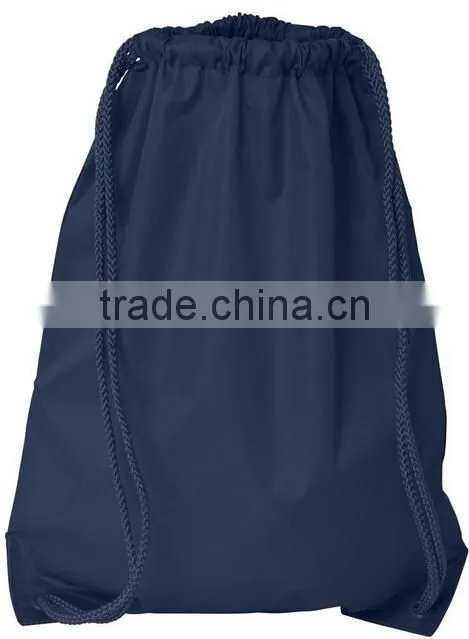 Colorful lightweight drawstring backpack polyester practical drawstring bag
