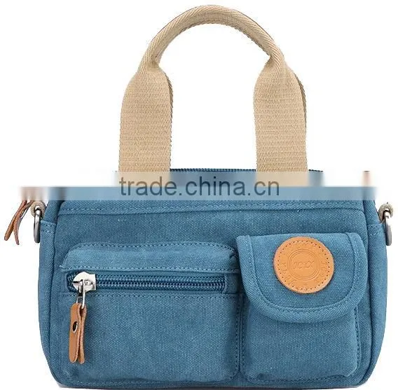 2015 new product canvas ladies handbag manufacturers