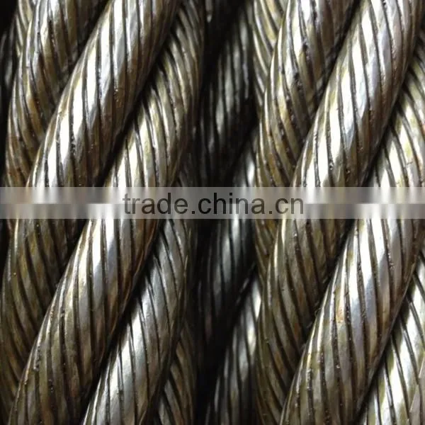 316 7x7 stainless steel wire rope/steel cable