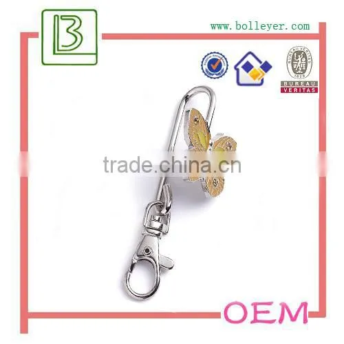 silver metal keychain findings ring