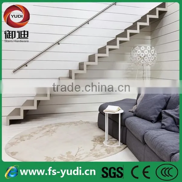 Stainless steel wooden stairs