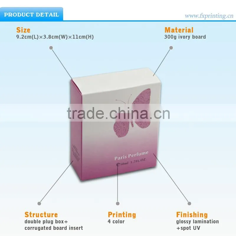 New Designer Plain Cardboard Paper Perfume Gift Box Printing