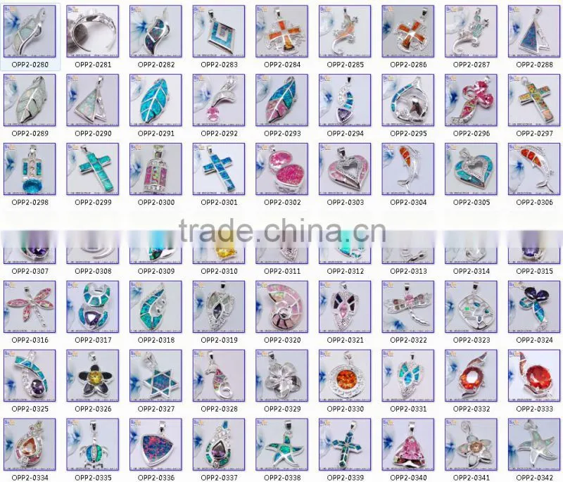 Opal Jewelry Factory!!Custom 925 Sterling Silver Opal Gemstone Pendant Wholesale