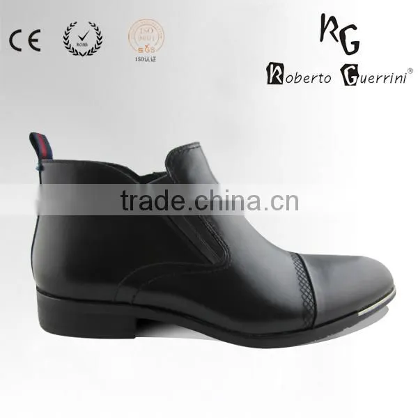 hot sale Black Leather ankle Boots