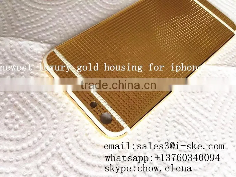 For iPhone 6 6 plus Luxury 24ct Gold Electroplating Housing Cover(Limited Edition)