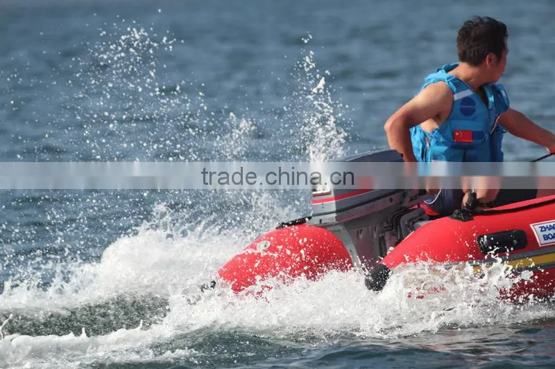 (CE) PVC Material Optional Floor High Speed Sports Boat