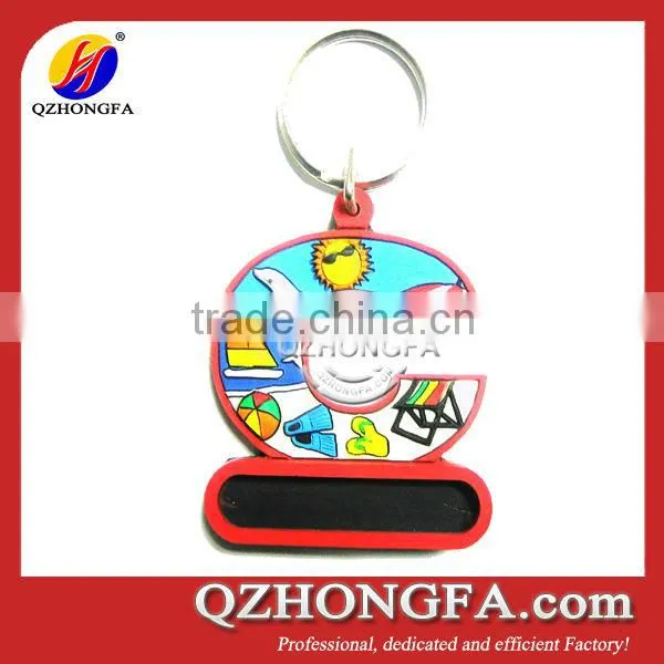 Promotional PVC Key Ring 3D Soft Printing Key Chain