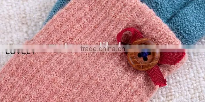 Cute Designed For Girls Twin Set Touch Screen Gloves For Christmas Gift