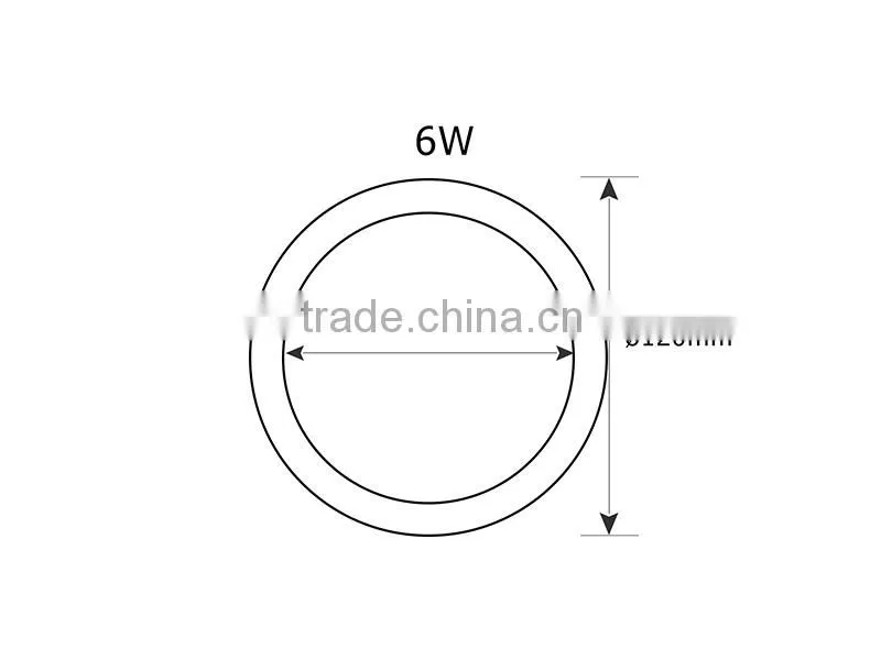 Round LED Panel Light 30Pcs LEDs 6W Surface Mounted Panel Light