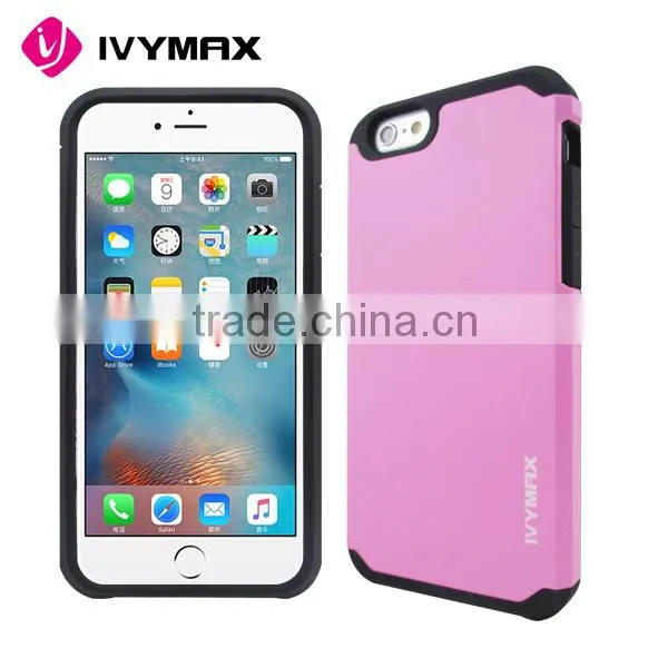 Fashion Hybrid Cell Phone Case Shell Cover Protective For iPhone 6/6S rose gold