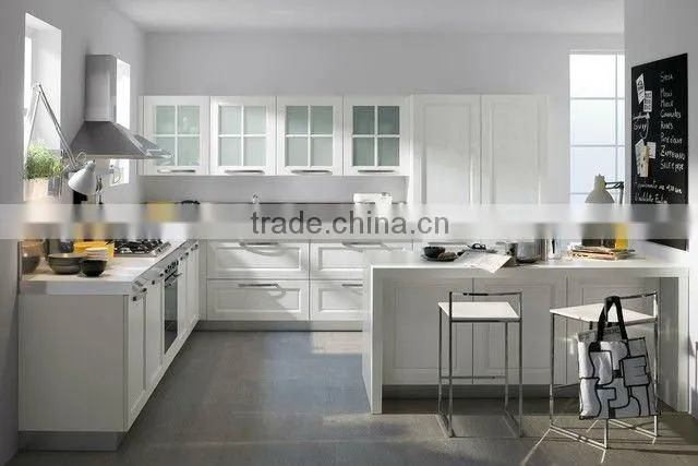 Pure White Melamine Kitchen Cabinet