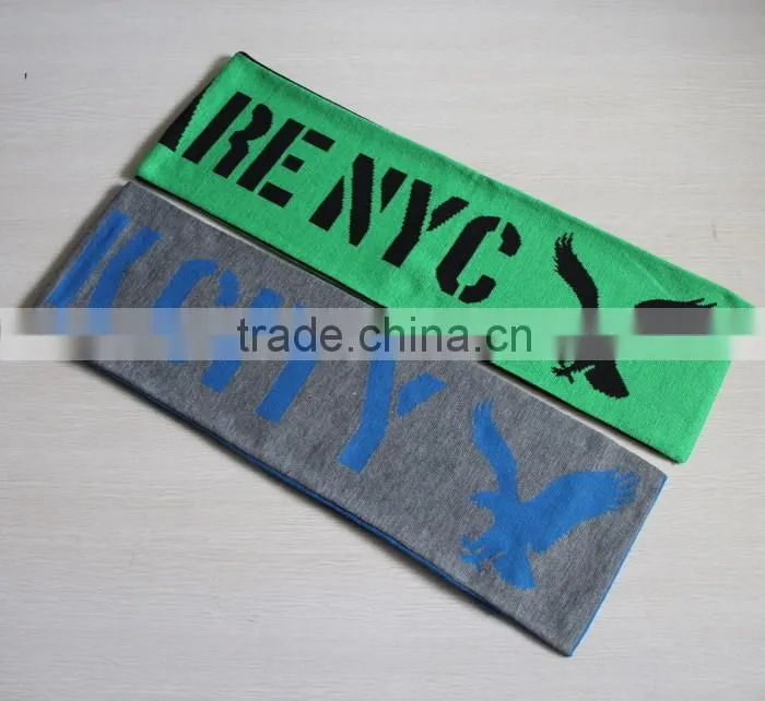 CUSTOM-MADE ACRYLIC SPORT TEAM SCARF KNIT PATTERN