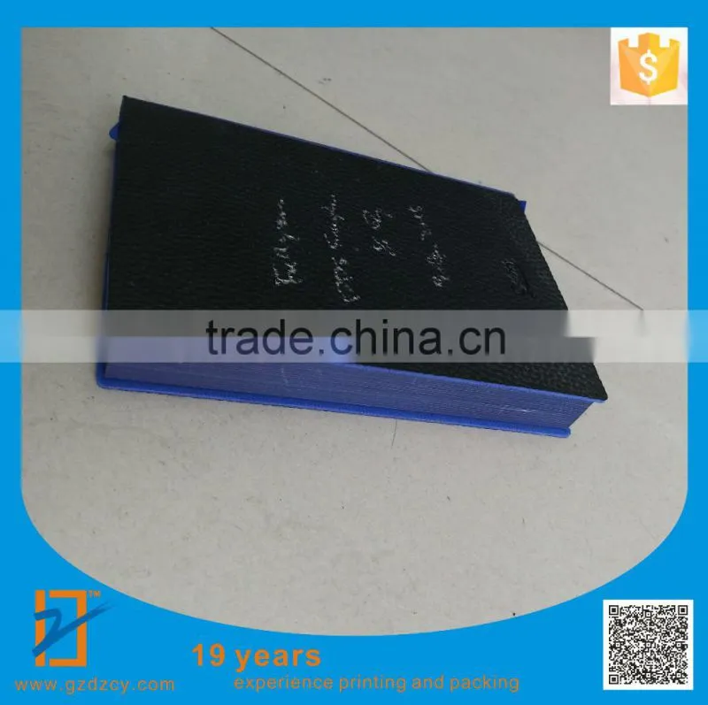 Custom notebook, leather notebook, black blue notebook, free shipping