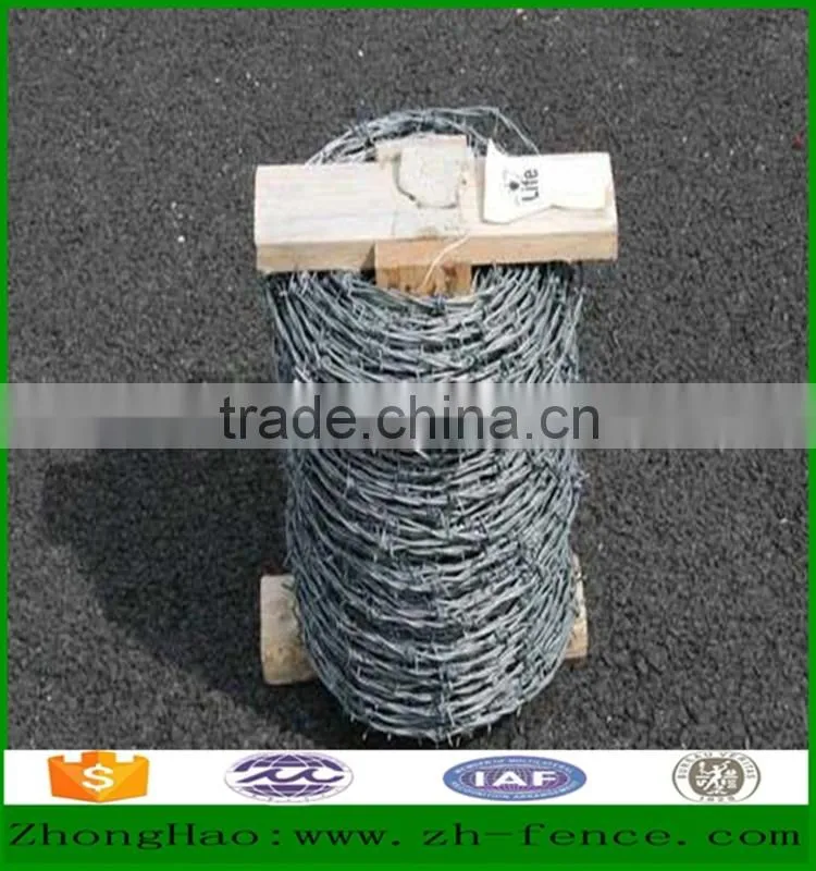 Hot dipped galvanized and PVC coated Barb Wire high security fence