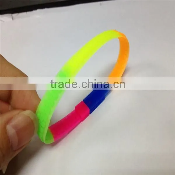 Cool silicone bracelets /beautiful and cute silicone wristbands/cheap gifts