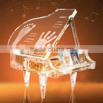 Crystal piano model black mini music piano model for music gift