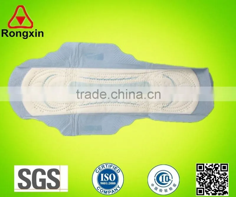 pulp disposable lady sanitary napkins with wings