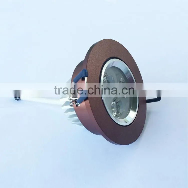 Coffee design LED ceiling lights long lifespan 3w 5w 7w LED down lights