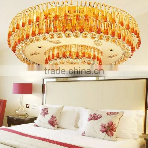 Traditional crystal flush mounted lighting