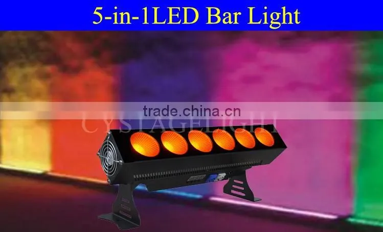6x25W RGBWA 5 IN 1LED Bar Light Wall Wash Light