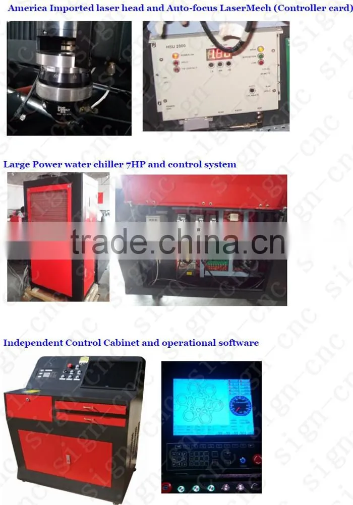 metal and nonmetal laser cutting machine made in China/hobby metal laser cutting machine SIGN YAG 500W 1325