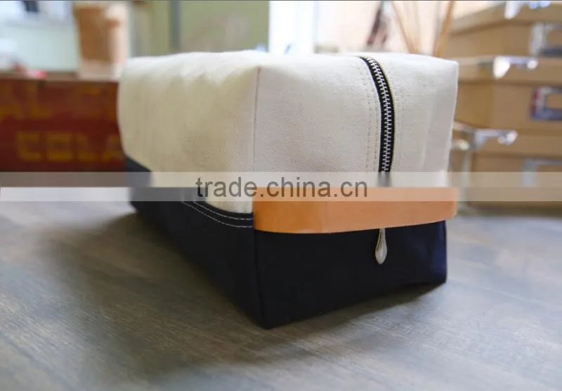 personalized women's waxed canvas toiletry bag /waxed canvas cosmetic bag /selvage denim bags and pouches