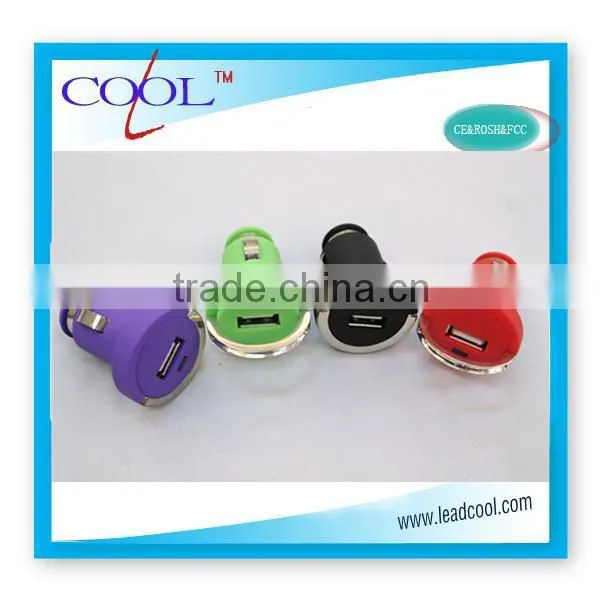Multipurpose Colorful Dual USB Car Charger for iPad and Smart Phone