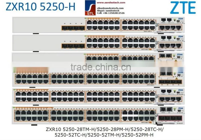 ZTE RS-52-4GE-SFP/E, 4-port GE optical interface extension card for ZTE ZXR10 5250