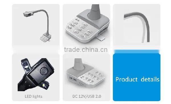 Portable digital HDMI/VGA/USB interface type visual presenter