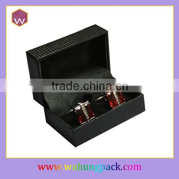 Custom Logo Cardboard White Cufflink Packaging Gift Box