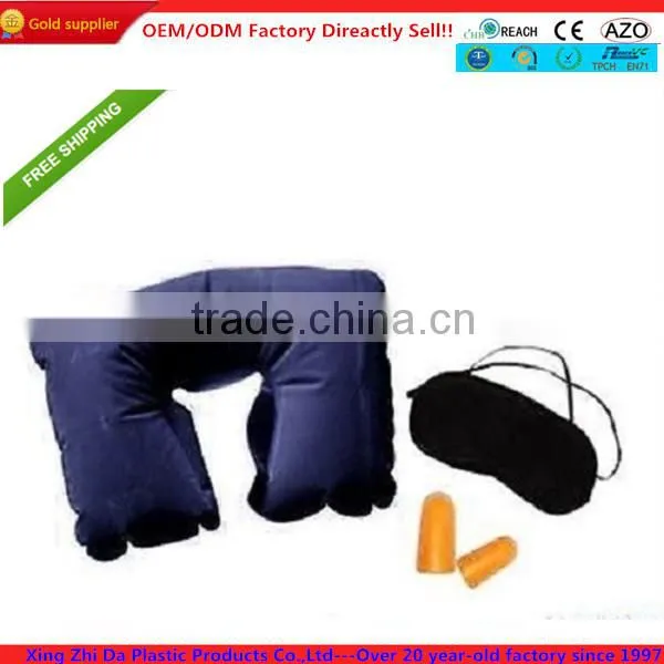 Fashionable U-shap inflatable air travel pillow