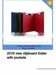 2016 new leather hotel cashier clip