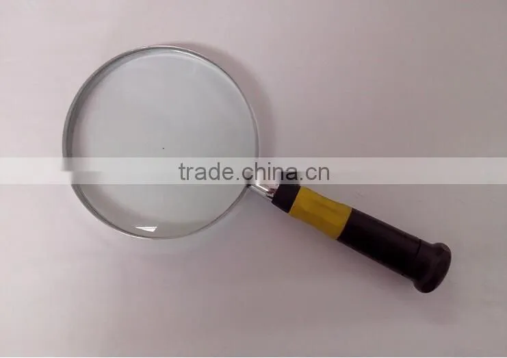 Most popular promotional gift handle metal frame large magnifying glass