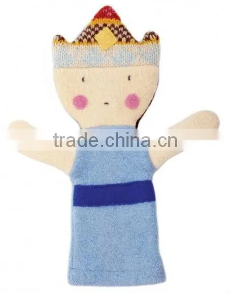 Red king plush hand puppet