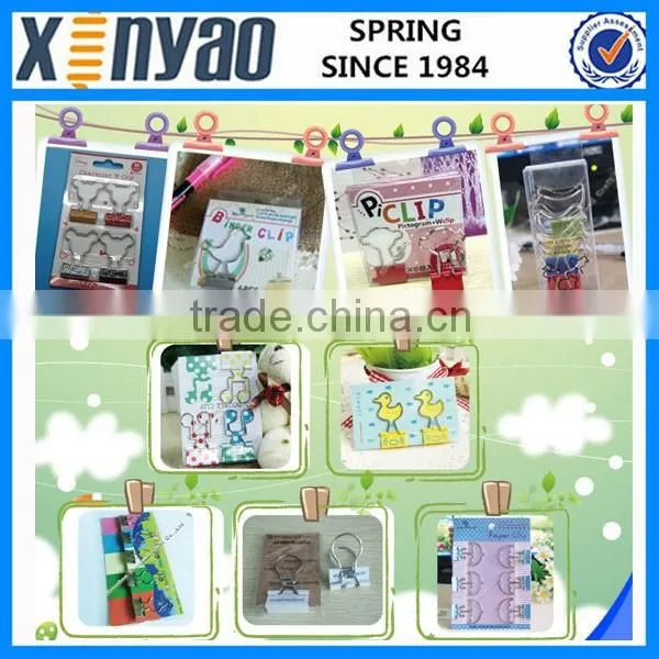 Tin box package 12 shapes variety animal shape paper clips
