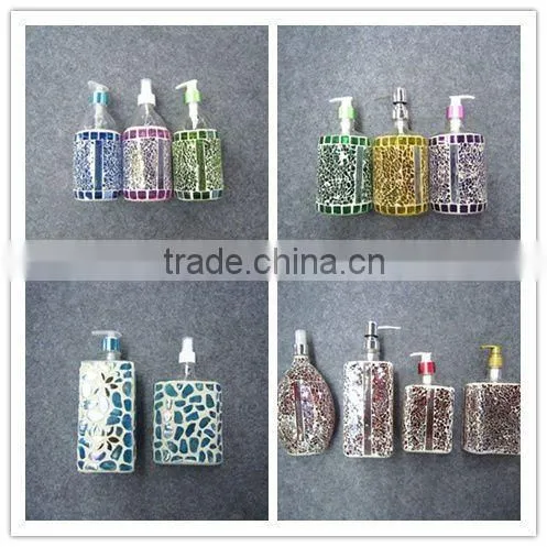 mosaic lotion bottle with pump sprayer
