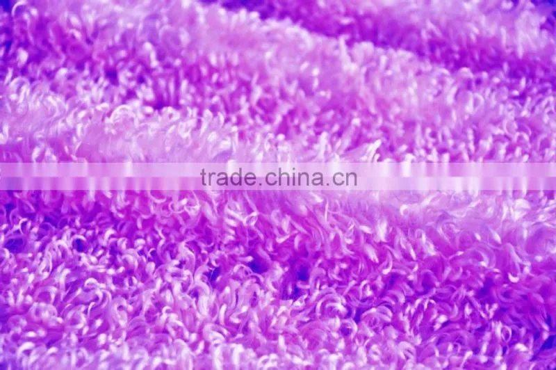 100% polyester high deep pile plush fleece fabric